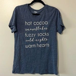 Cozy Words Tee Size Medium (8-10)